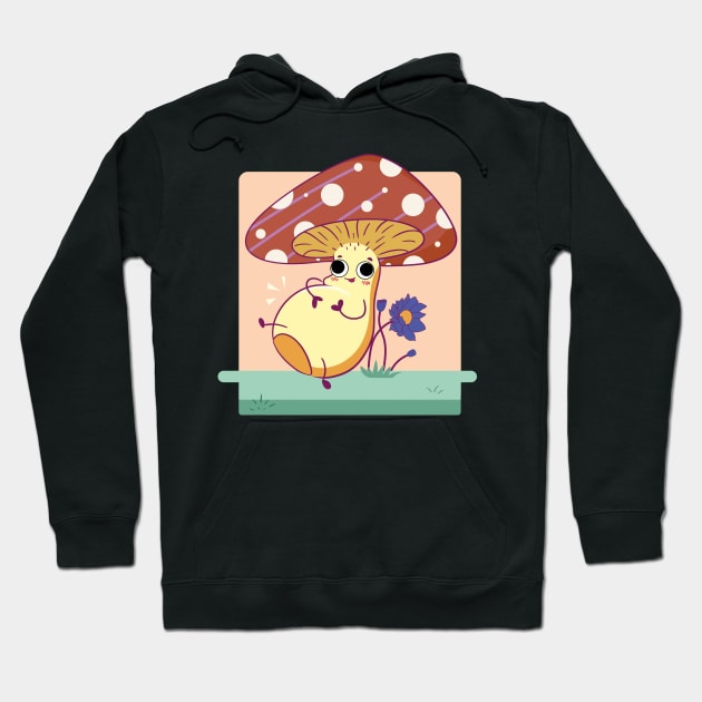 Mushroom with Googly Eyes Hoodie by Genesis